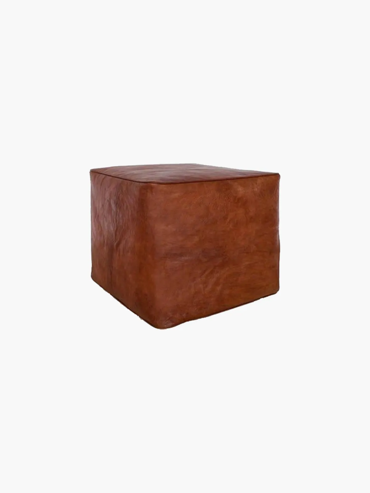 Dounia Idra Leather Ottoman Pouf