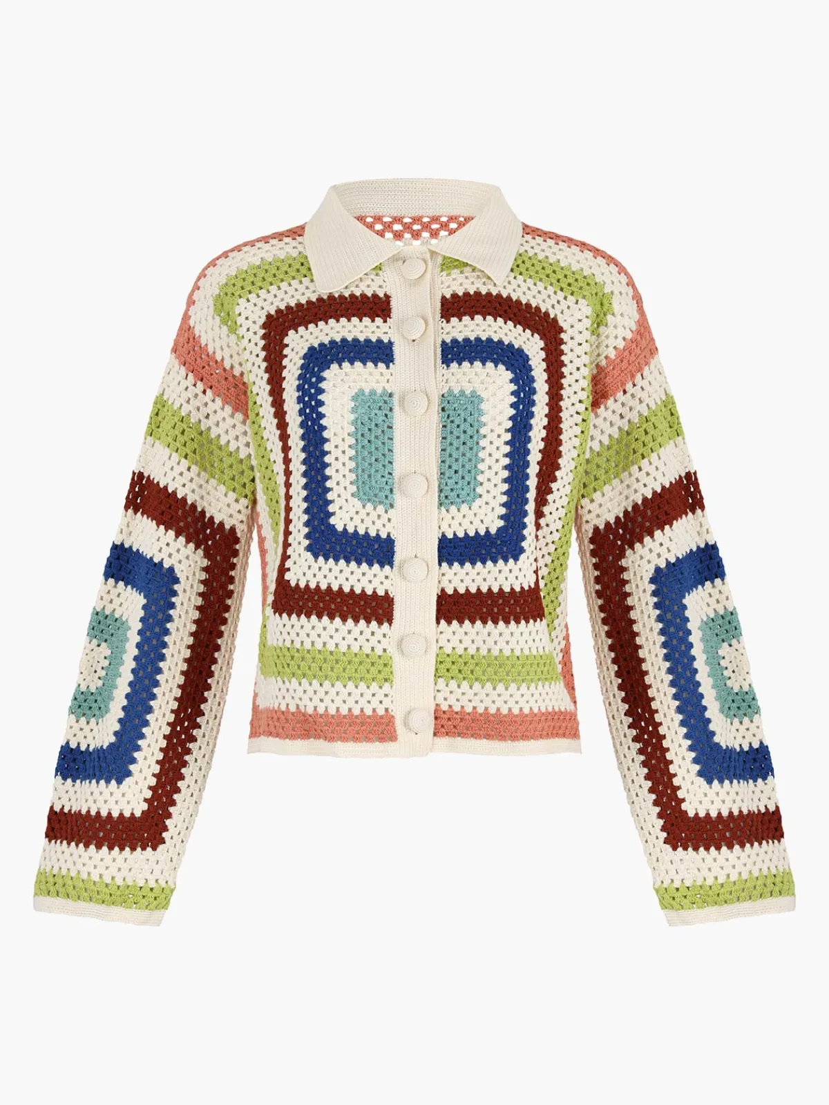 Escvdo Plaza Crochet Cardigan