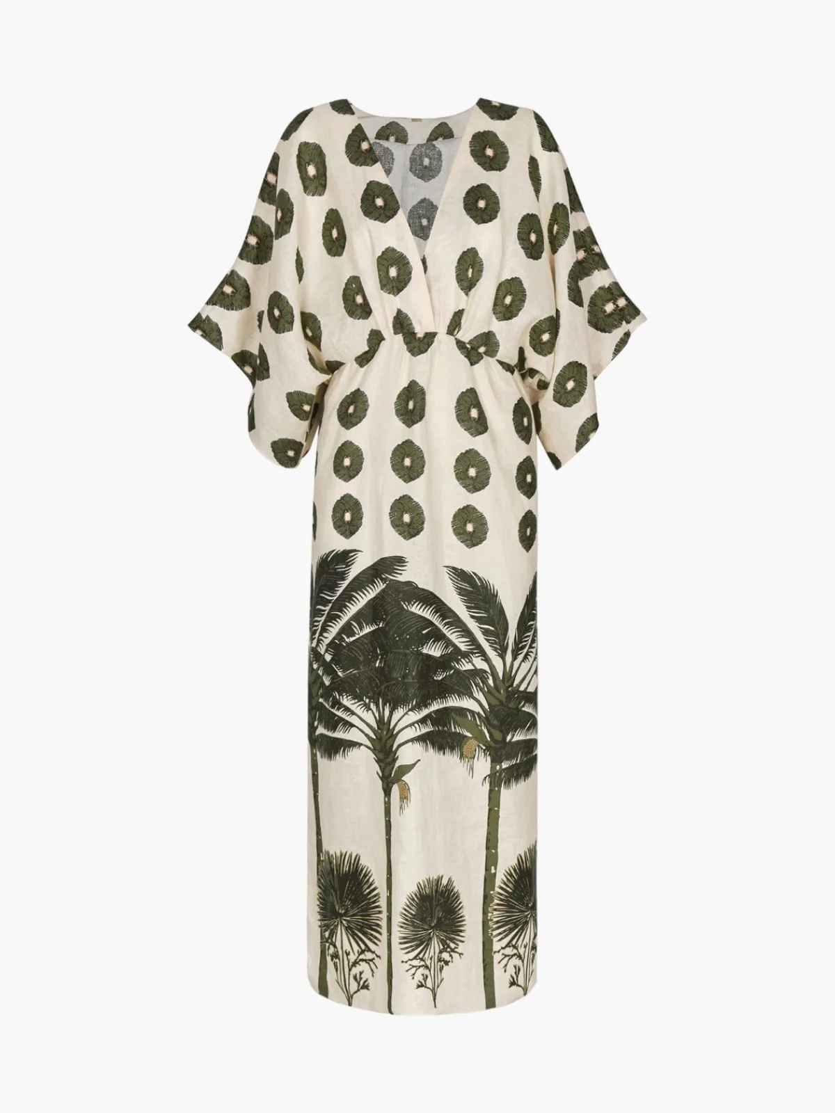 Juan de Dios Topacio Linen Maxi Dress