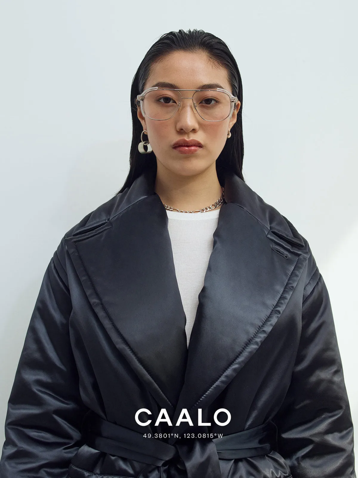 Caalo Sustainable Satin Down Coat