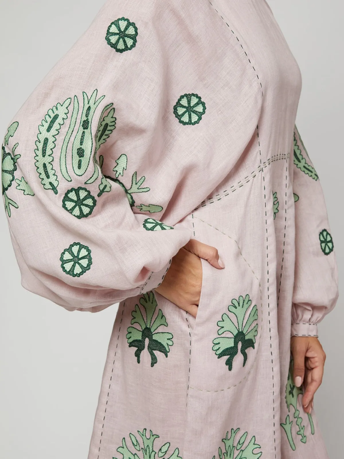 Larkin Lane Carolyna Ukrainian Embroidered Dress