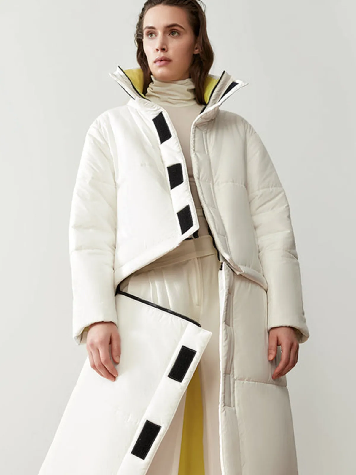 Caalo Reversible Convertible Sustainable Down Coat