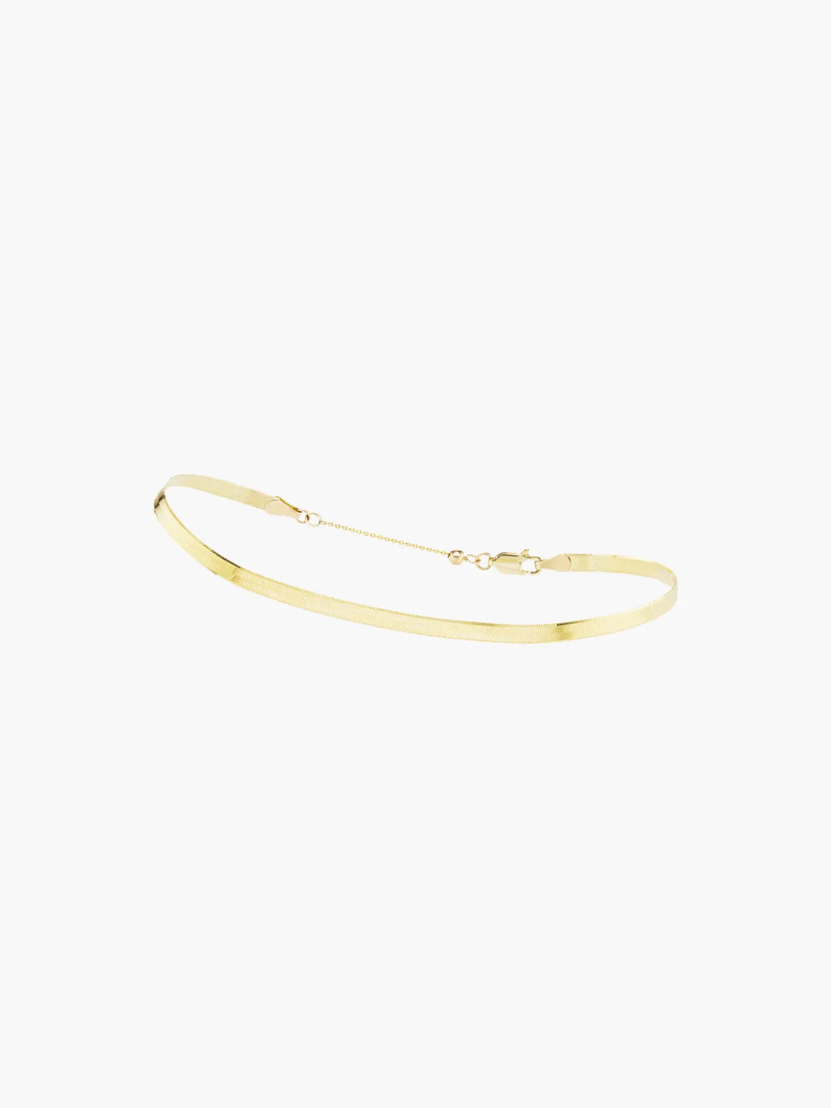 KBH Jewels Liquid Gold Herringbone Anklet