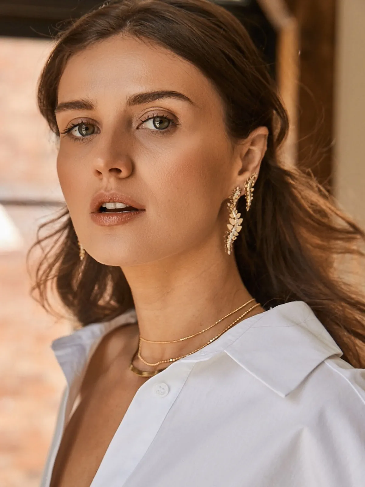 KBH Jewels Double Diamond Bead Necklace