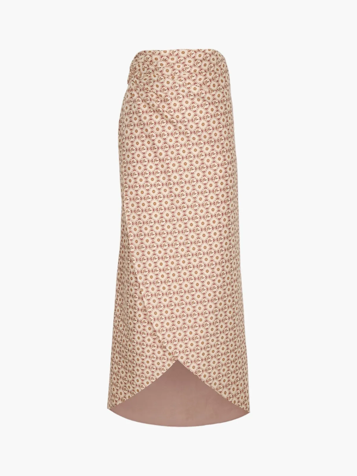 Juan de Dios Siboney Cotton Bio Wrap Midi Skirt