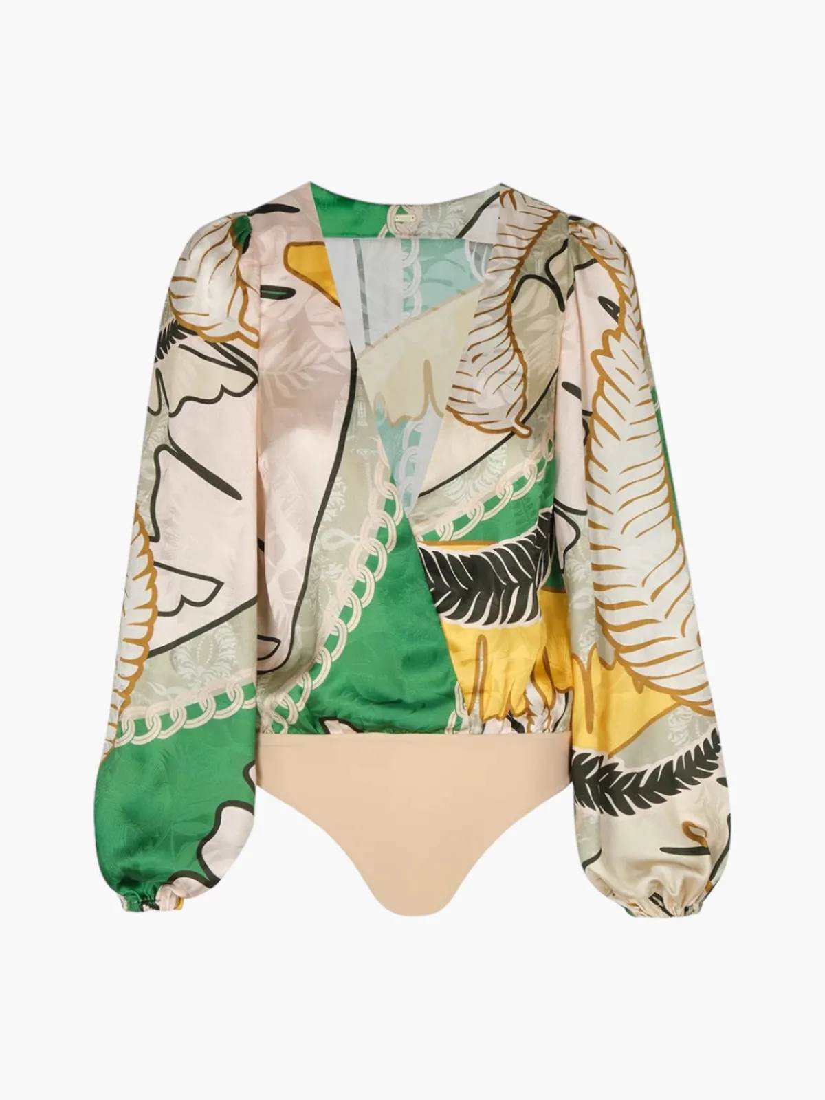 Juan de Dios Sambale Silk Jacquard Bodysuit