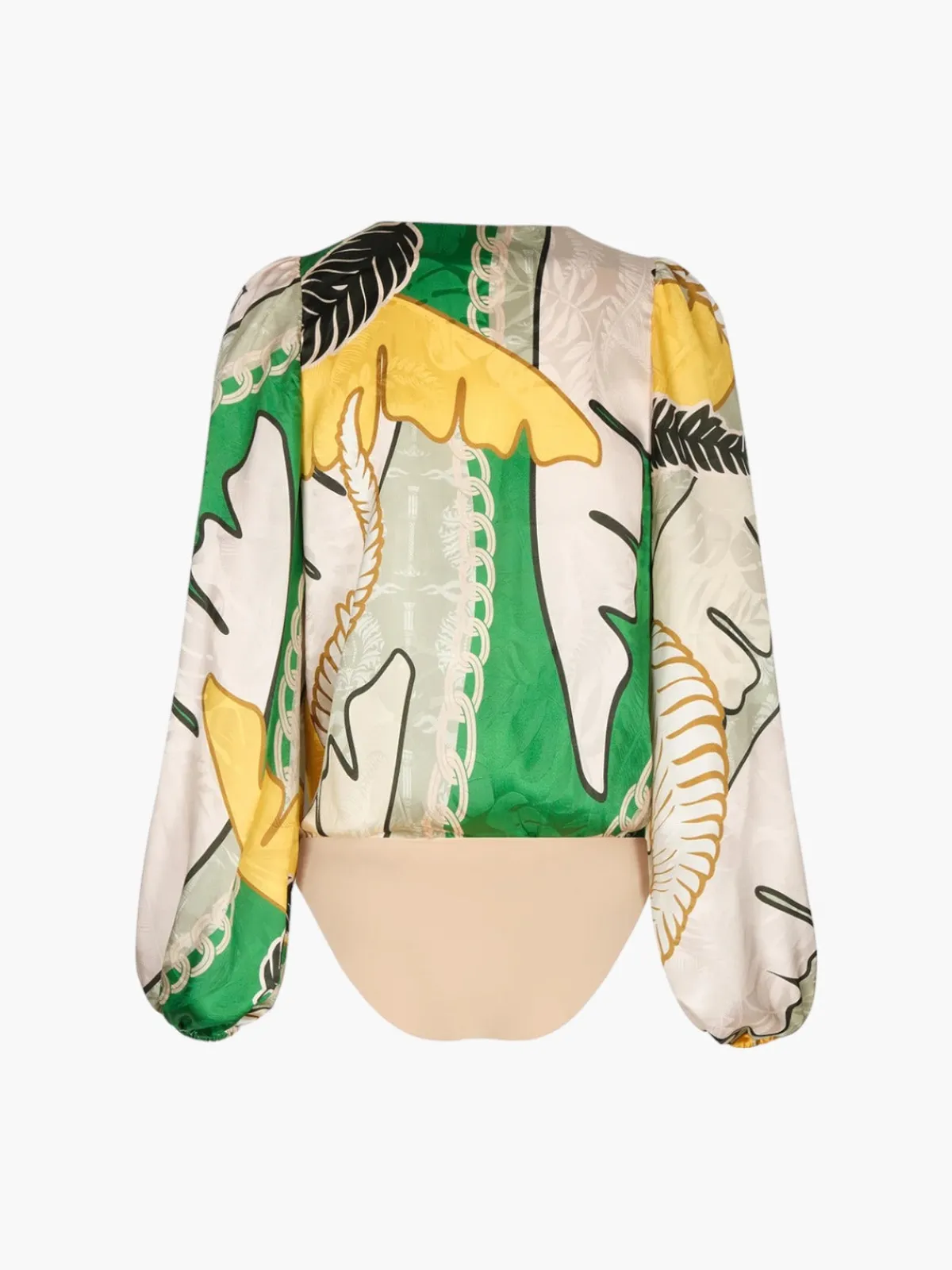 Juan de Dios Sambale Silk Jacquard Bodysuit