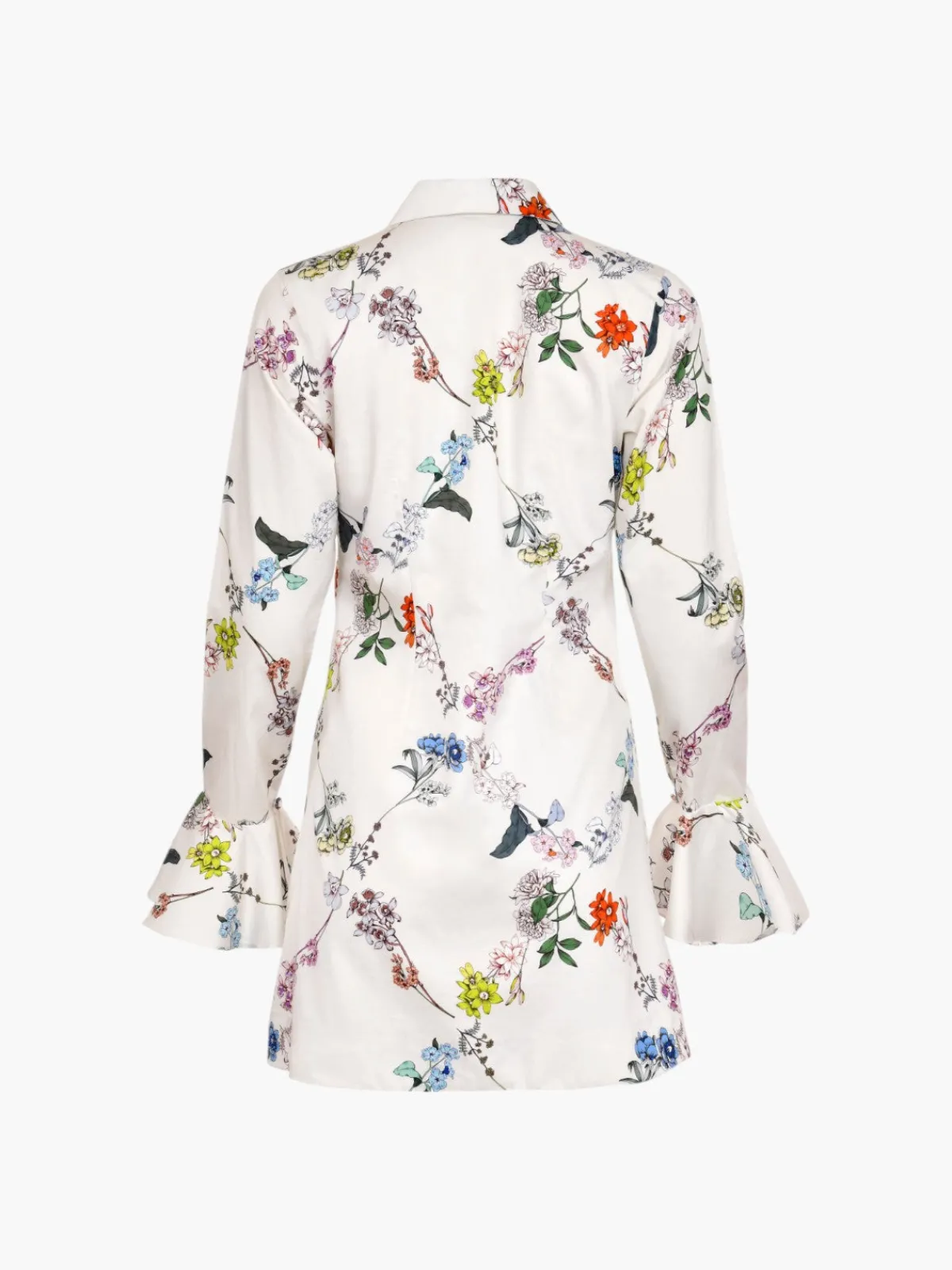 Francesca Miranda Cate Cotton Flowers Mini Dress