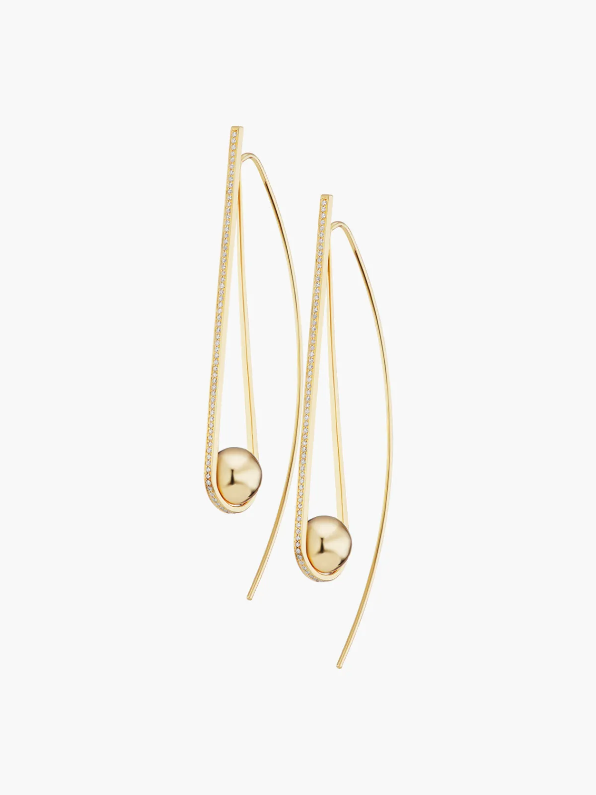 TEJEN Boule D'Or Arc Earring