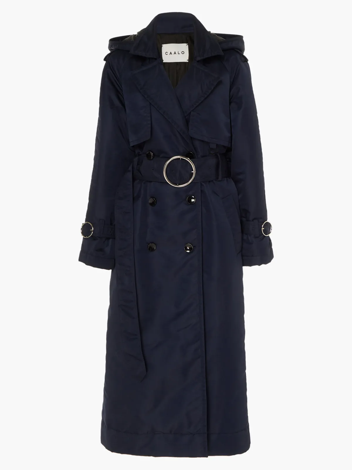 Caalo Sustainable Down Filled Satin Trench