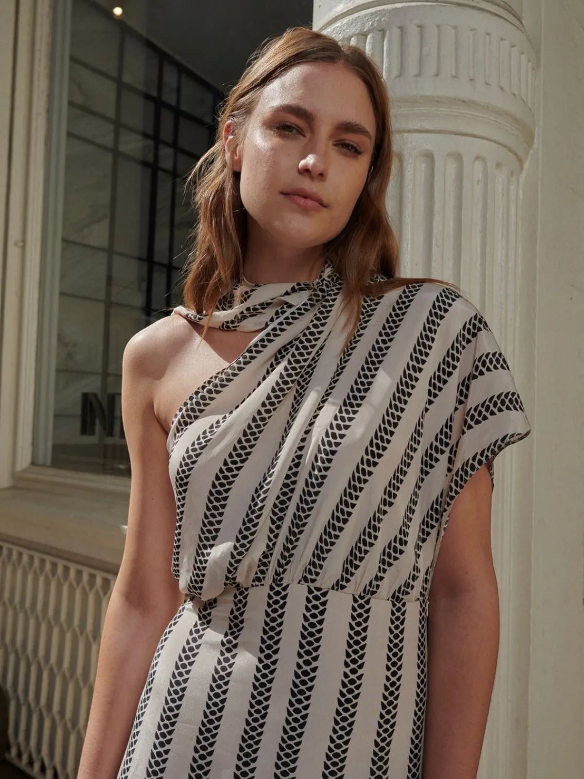 Juan de Dios Gioconda Crepe Viscose Midi Dress