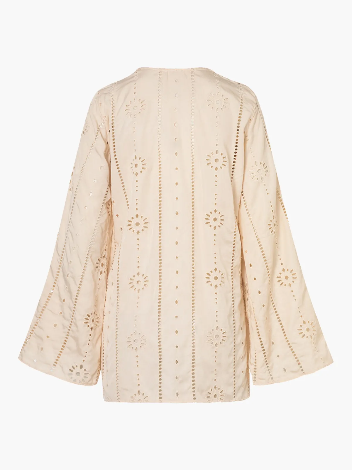 Juan de Dios Lisa Cotton Eyelet Maxi Shirt