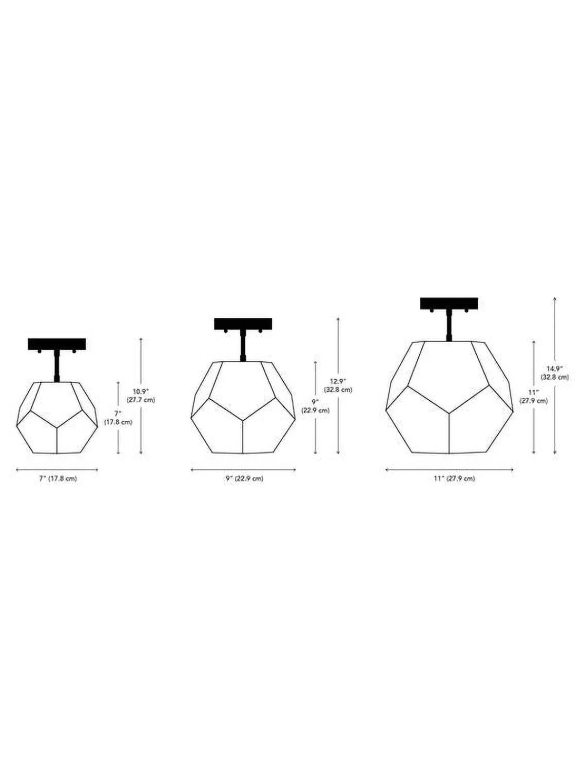 Dounia Ula Semi-Flush Mount Light