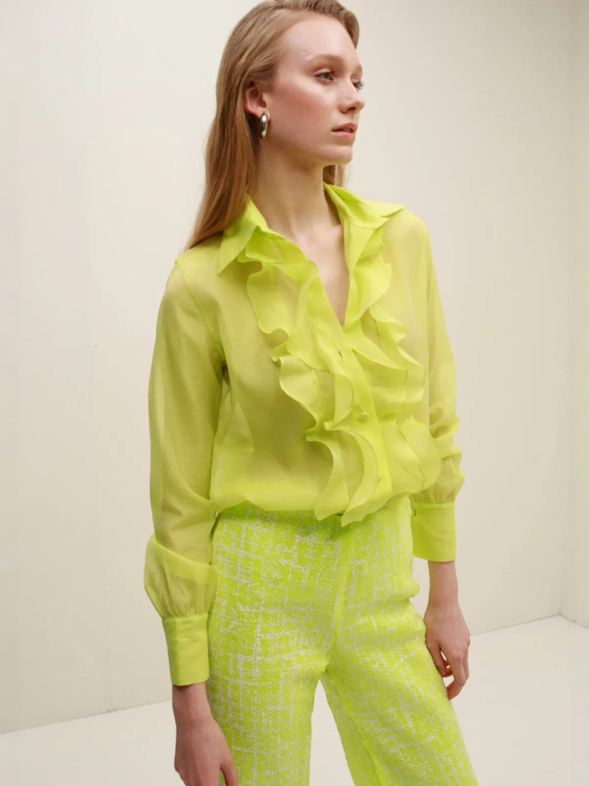 Francesca Miranda Miele Ruffled Blouse