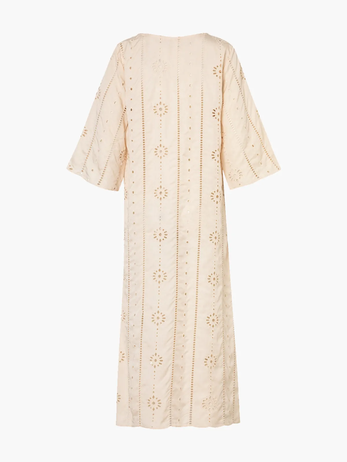 Juan de Dios Lisa Cotton Eyelet Midi Dress