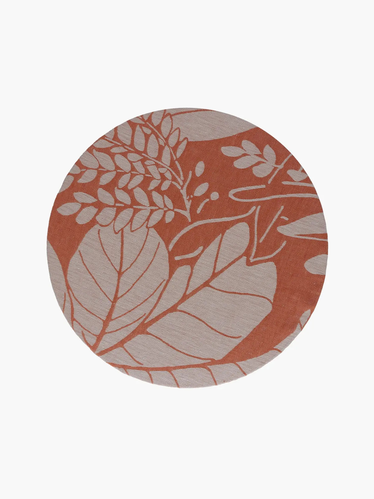 Moye Linen Damask Tutti Le Foglie Charger Plate