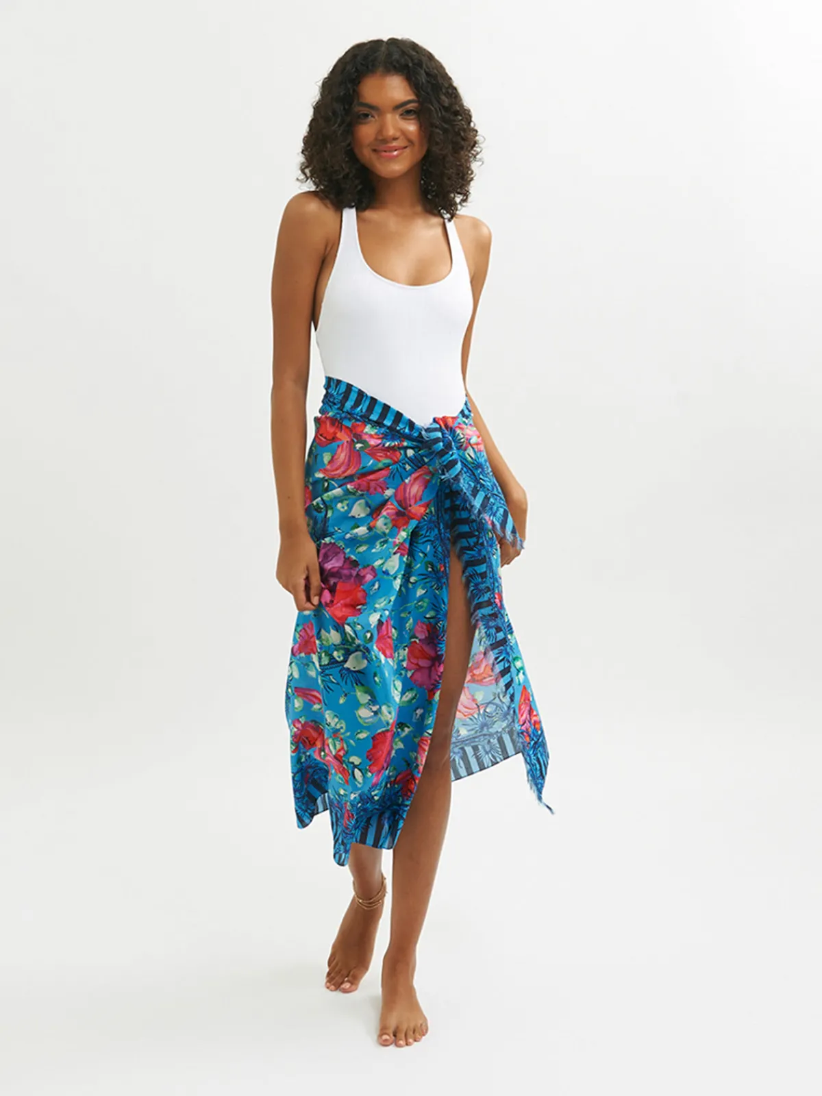 Sigal Fringed Sarong Scarf