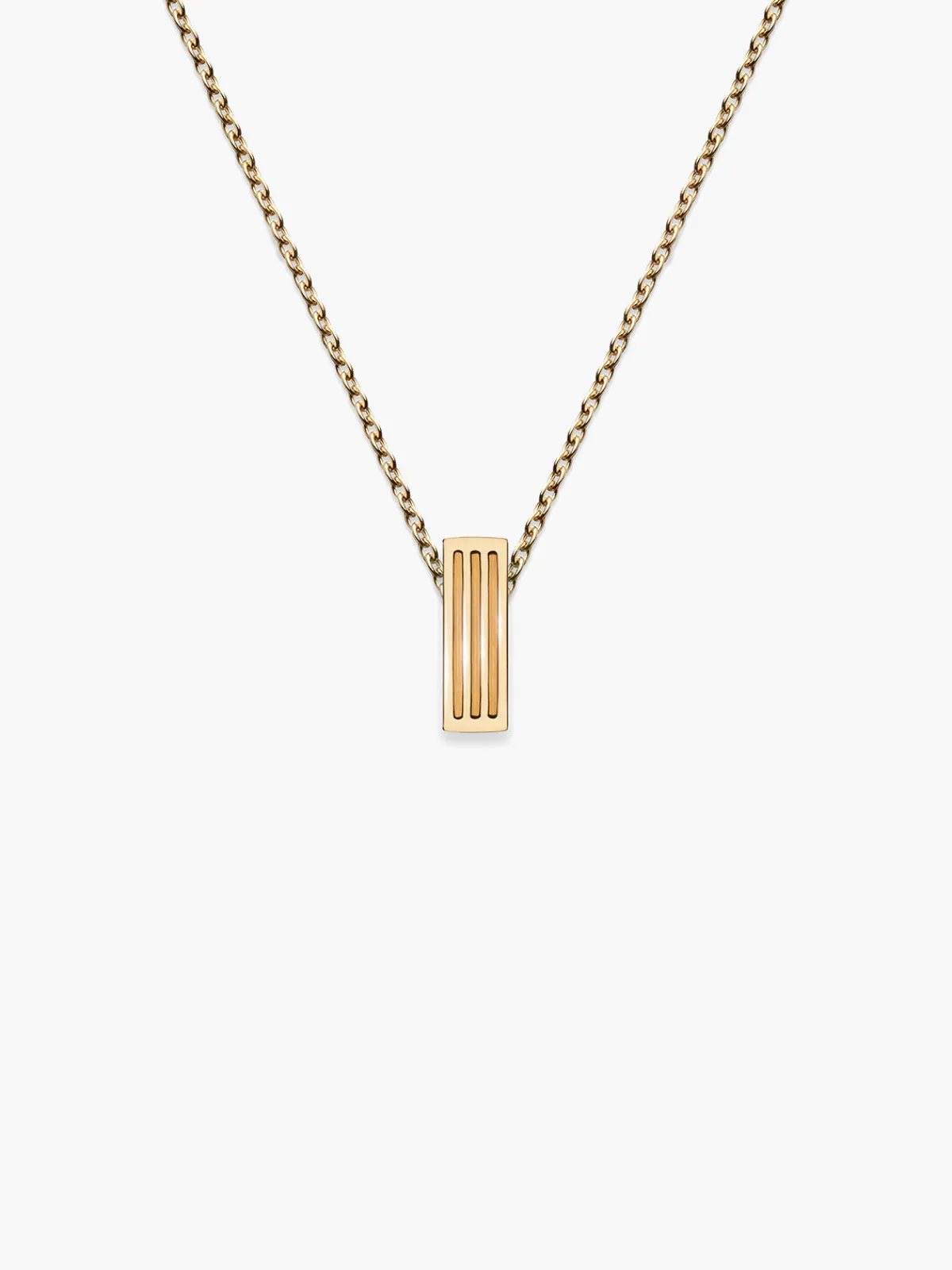 TEJEN Bar Stud Fluted Pendant
