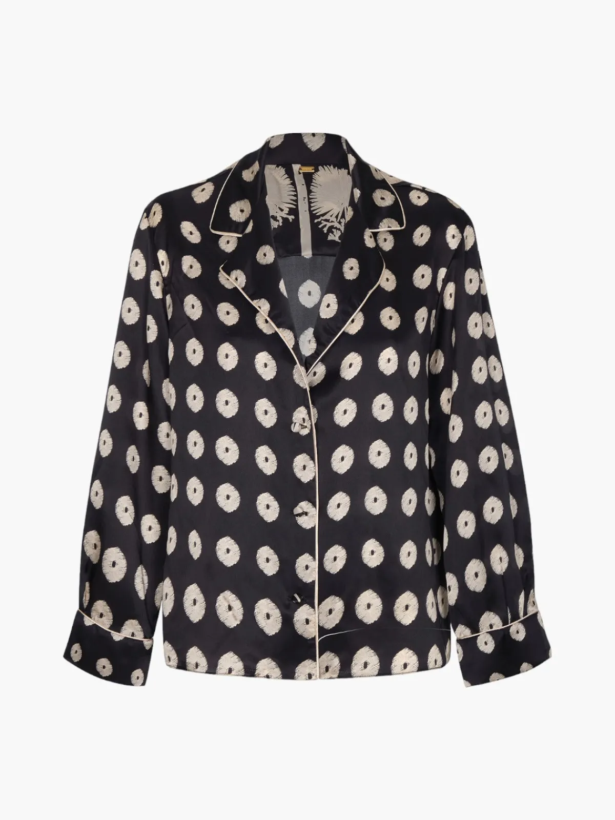 Juan de Dios Noches de Luna Satin Silk Blouse