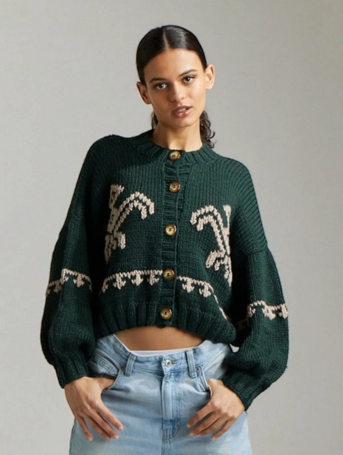 First Born Knits Inca Bird Cardigan