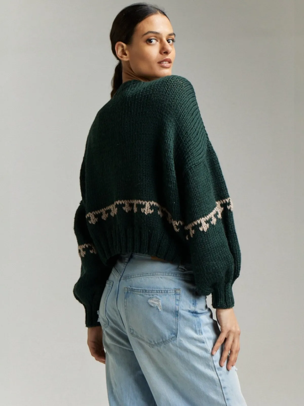 First Born Knits Inca Bird Cardigan