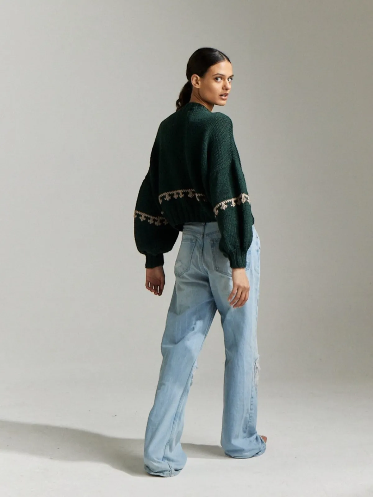 First Born Knits Inca Bird Cardigan