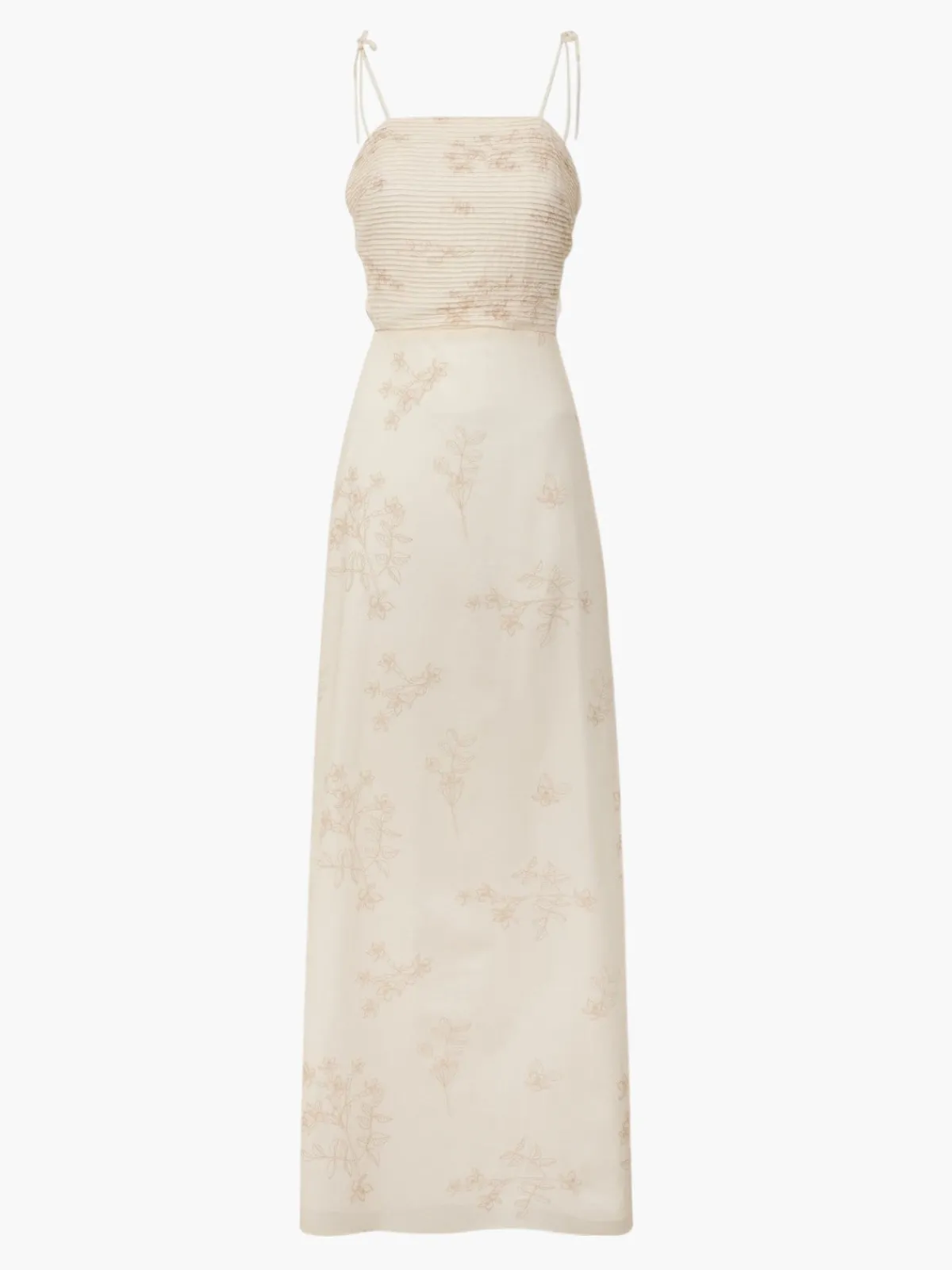 Juan de Dios Tejada Pleated Cotton Midi Dress