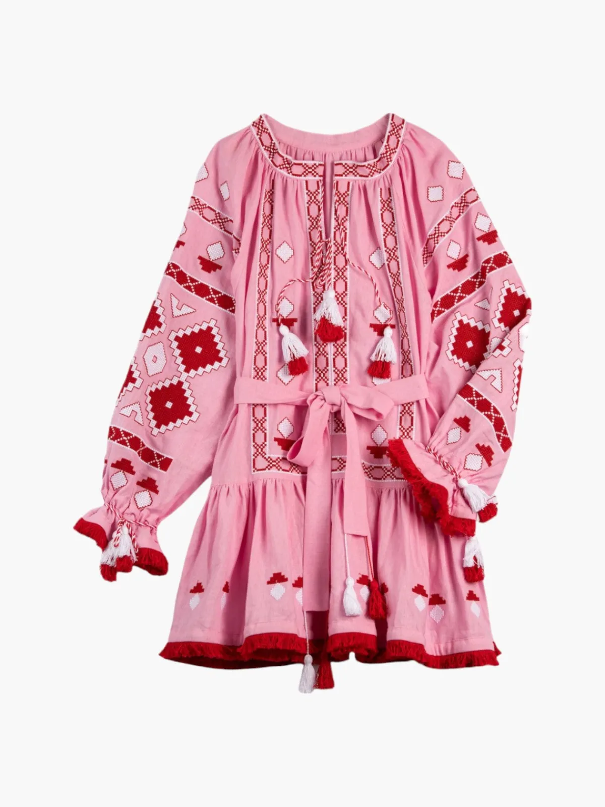 Larkin Lane Nomeda Embroidered Ukrainian Dress