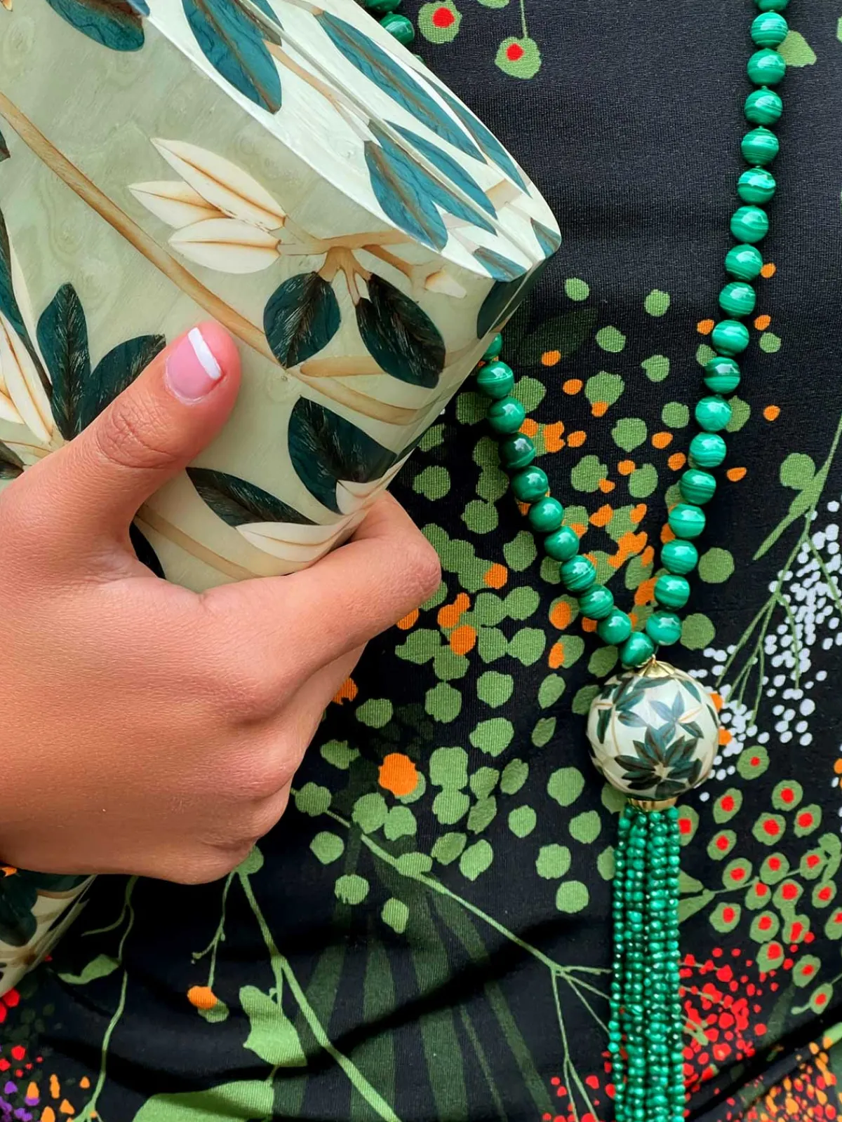 Silvia Furmanovich x Moye Marquetry Clutch