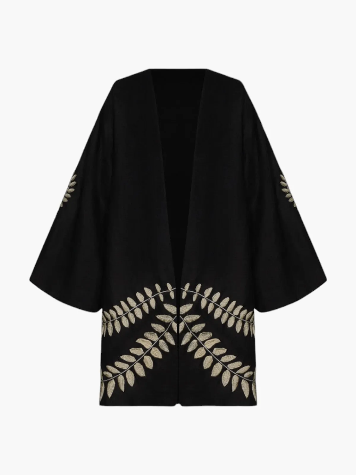 Juan de Dios Joaquina Embroidered Linen Mini Tunic