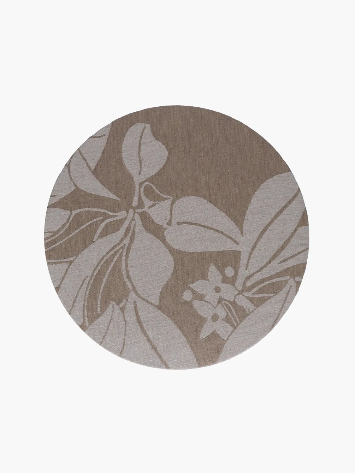 Moye Linen Damask Tutti Le Foglie Charger Plate