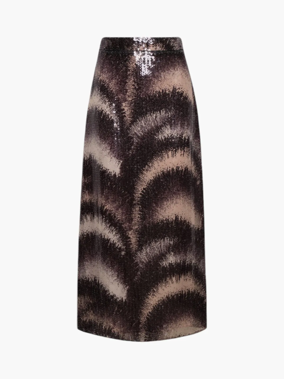 Juan de Dios El Carmen Sequins Midi Skirt