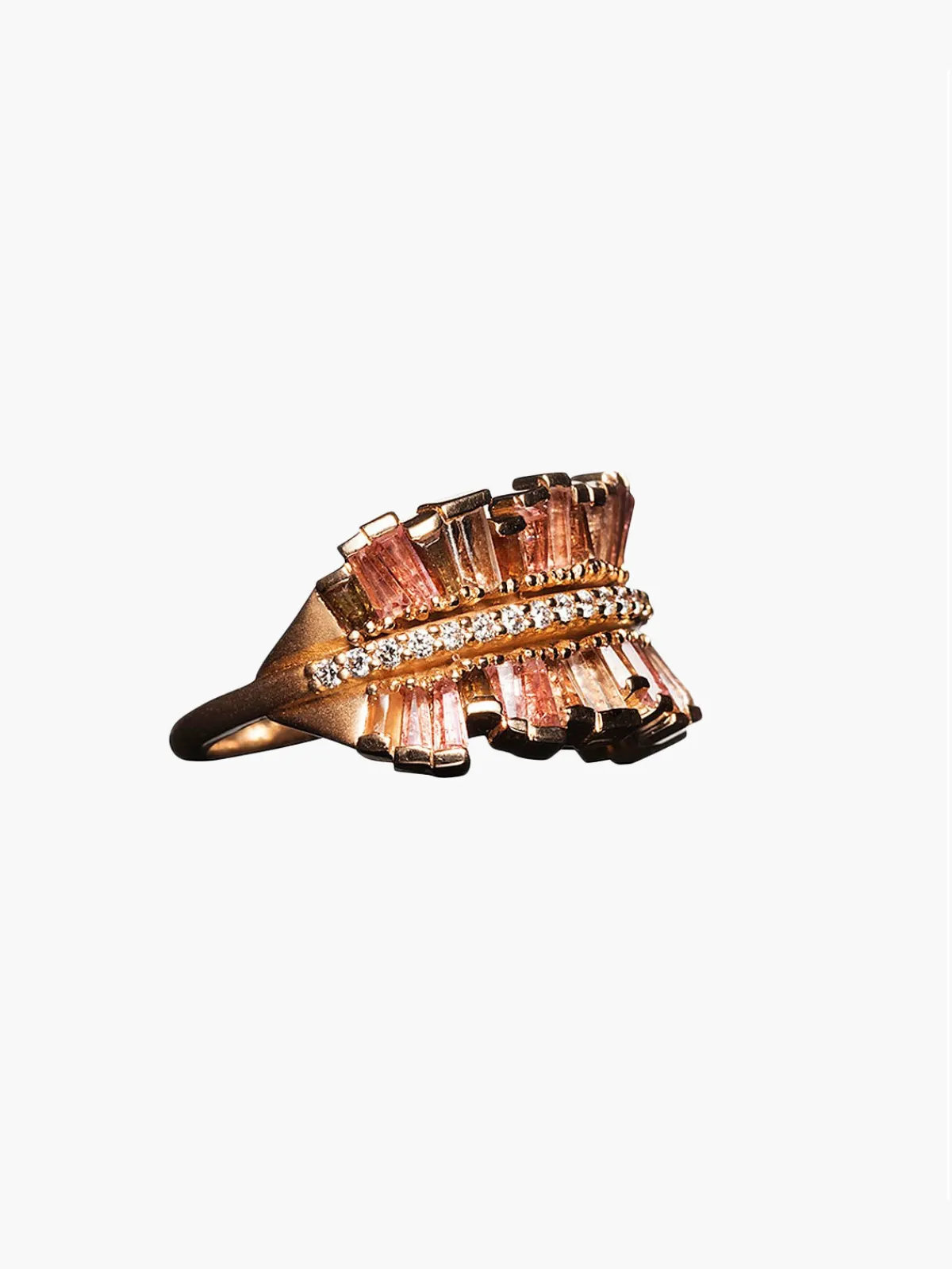 Nak Armstrong Two Sided Ruched Ribbon Ring