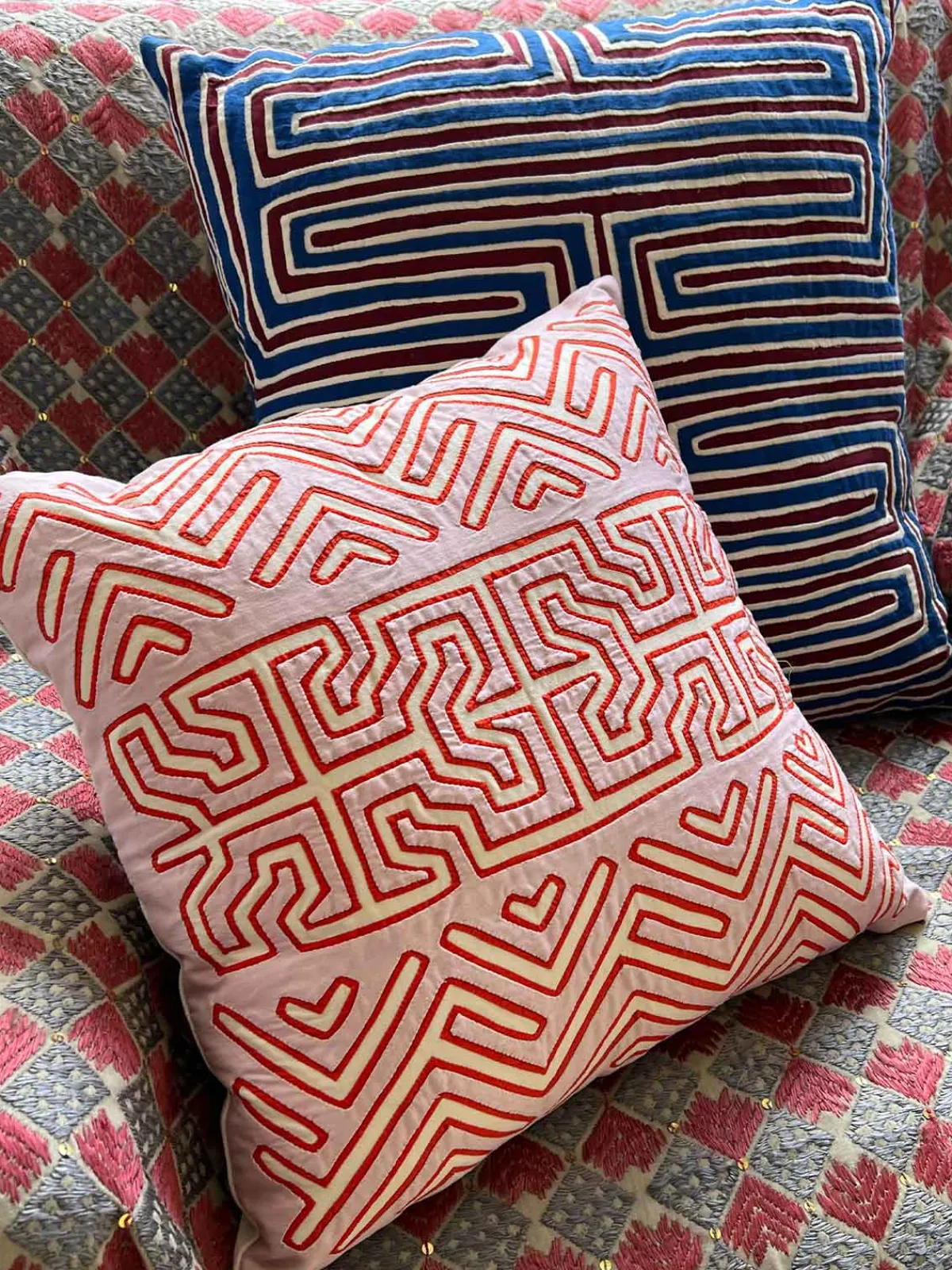 Mola Sasa Large Kuna Cushion