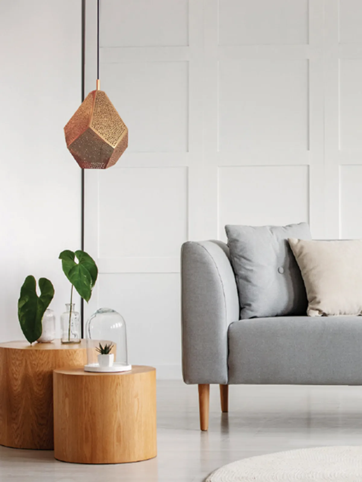 Dounia Almas Multi Faceted Hanging Light