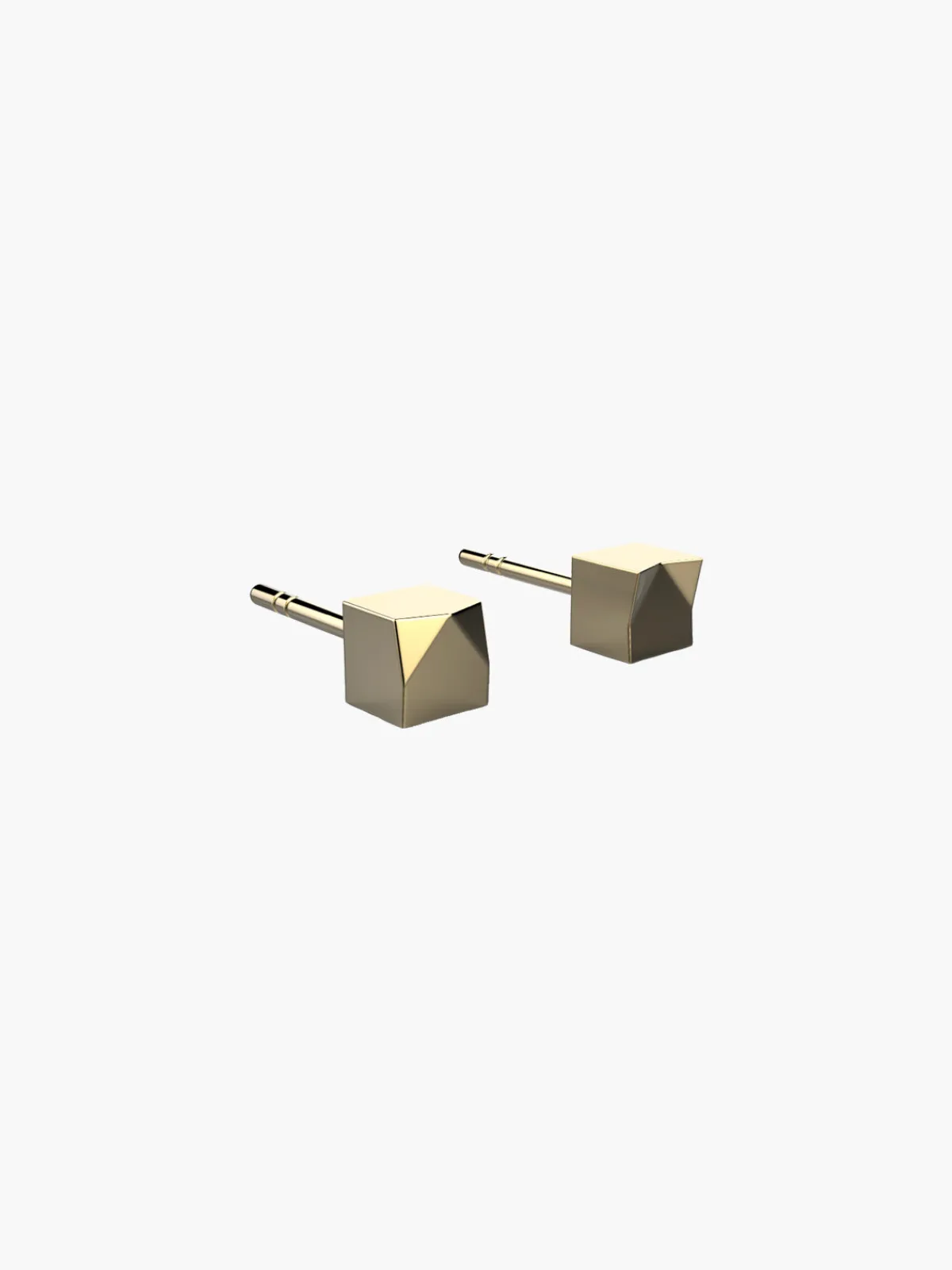 TEJEN Facet Logo Stud Earrings
