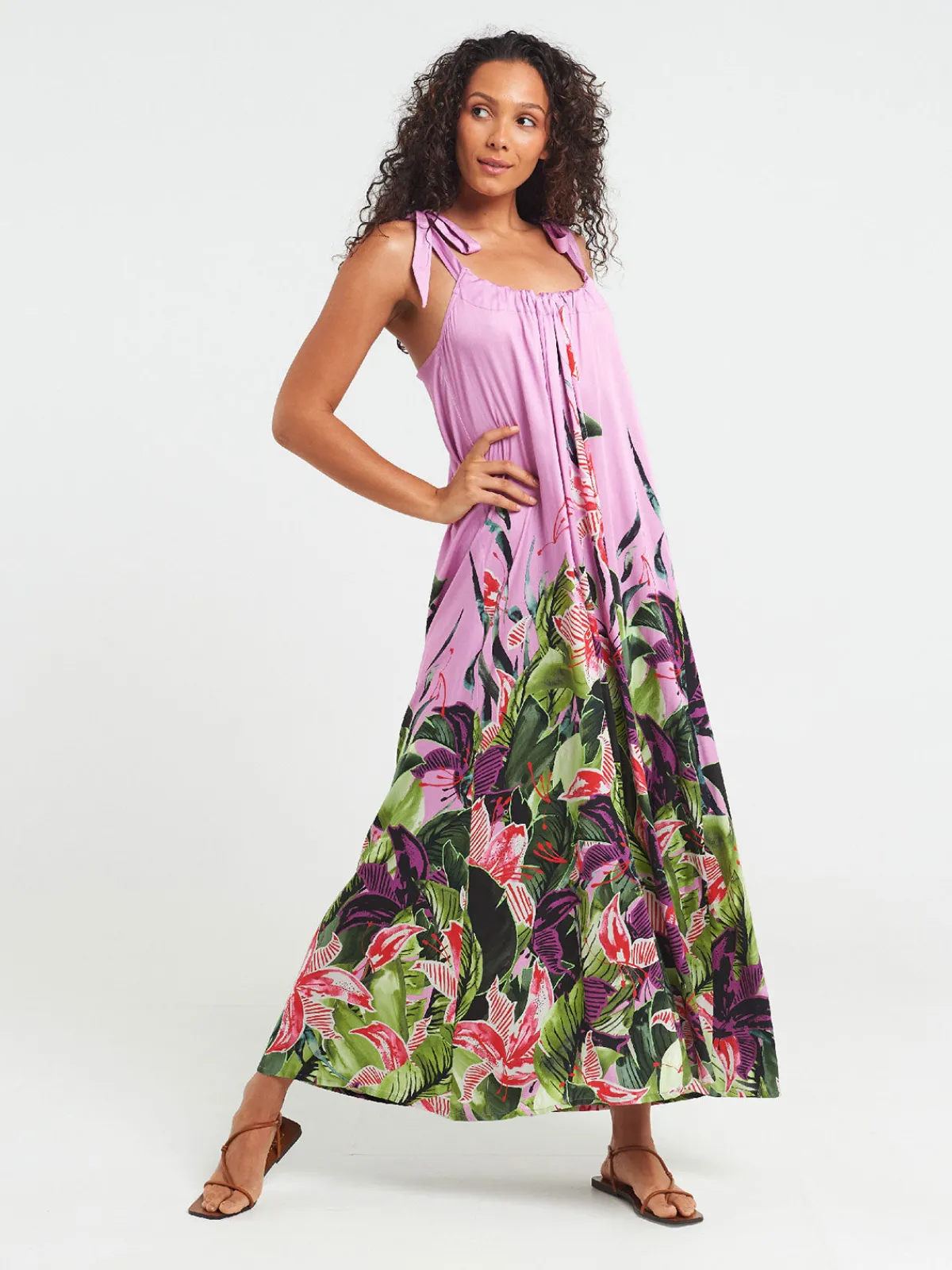 Sigal Long Open Back Dress