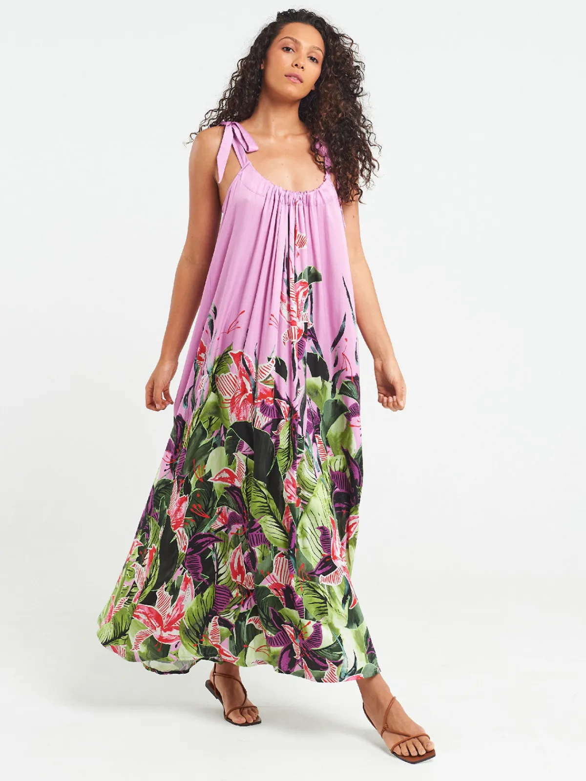 Sigal Long Open Back Dress