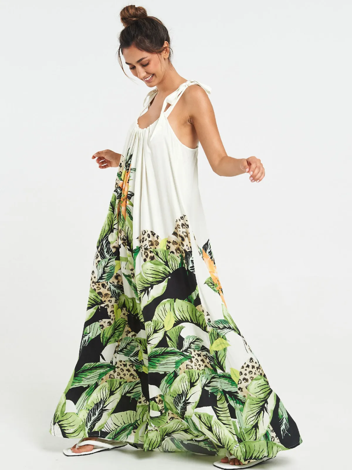 Sigal Long Open Back Dress