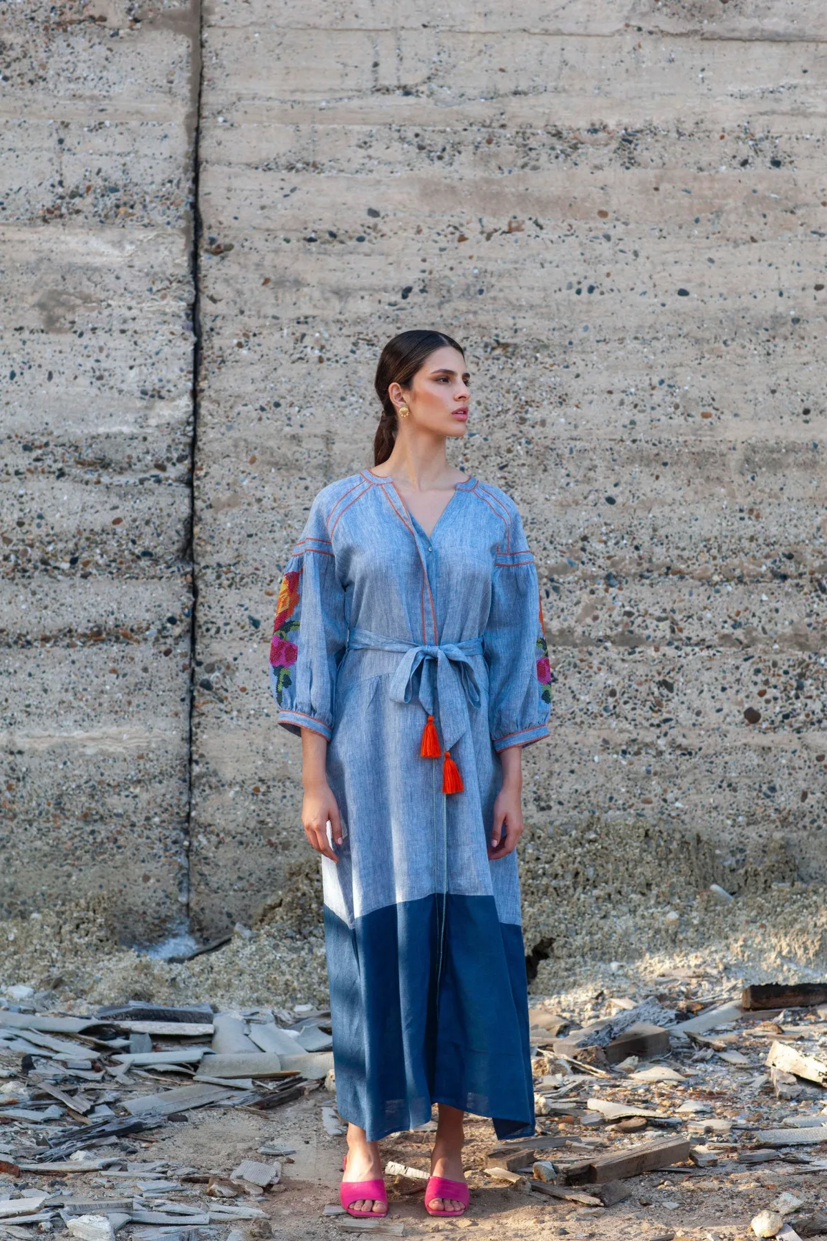 De Castro Cielo Azul Dress