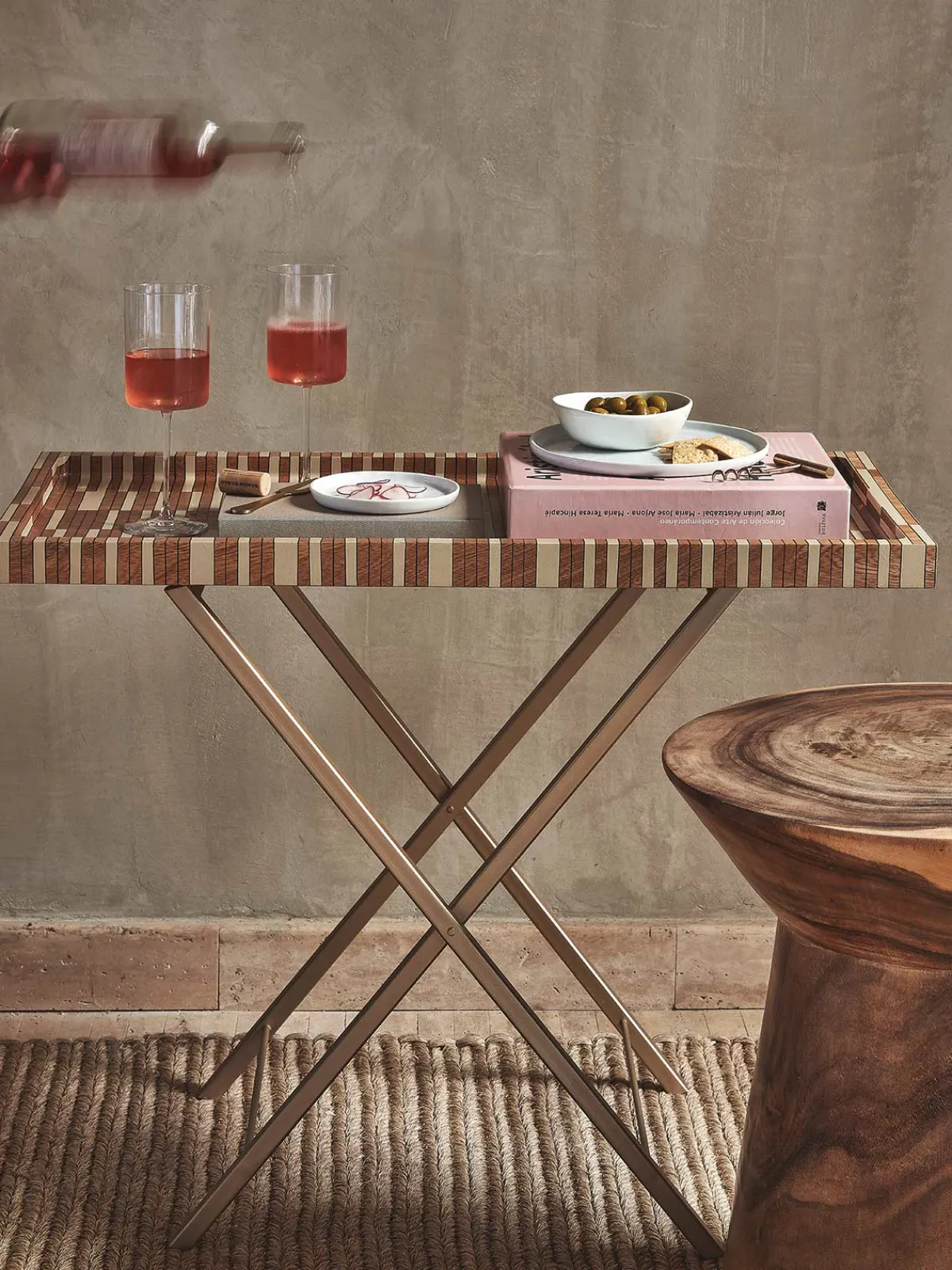 Francesca Miranda Bar Tray and Table