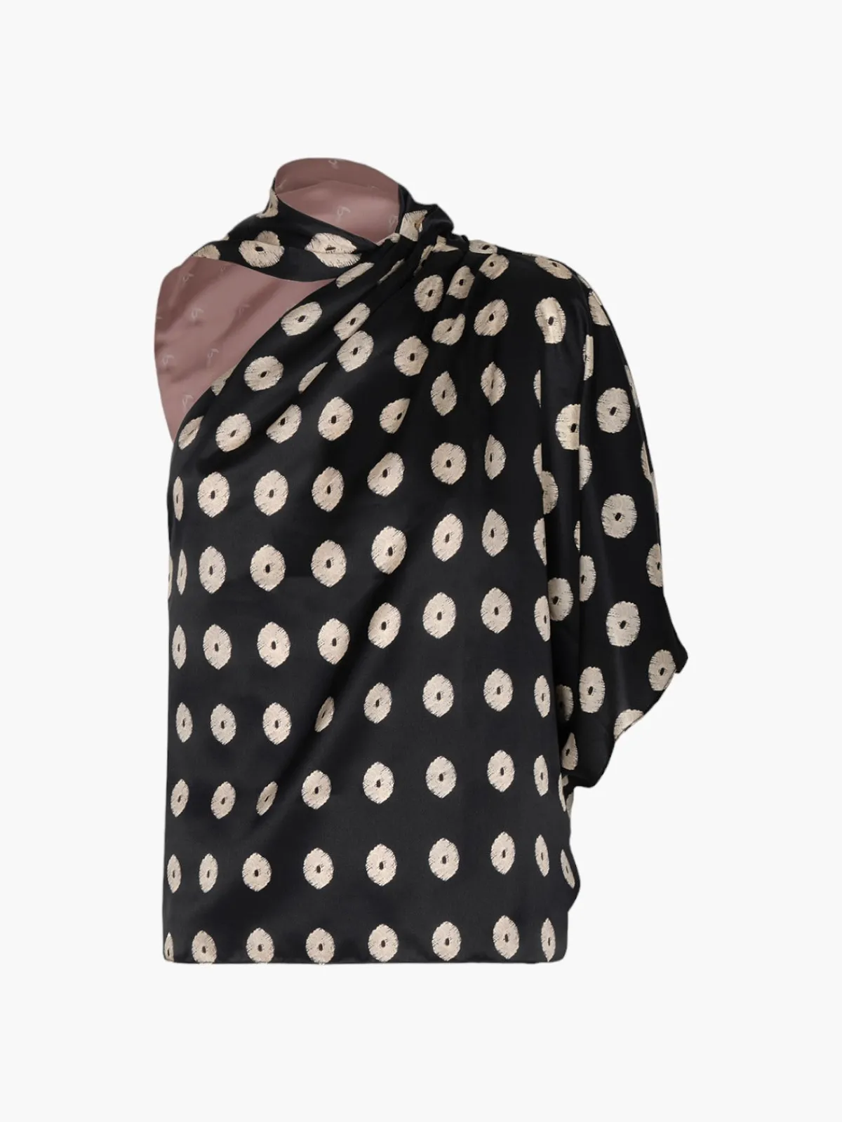 Juan de Dios Chiminango Satin Silk Blouse