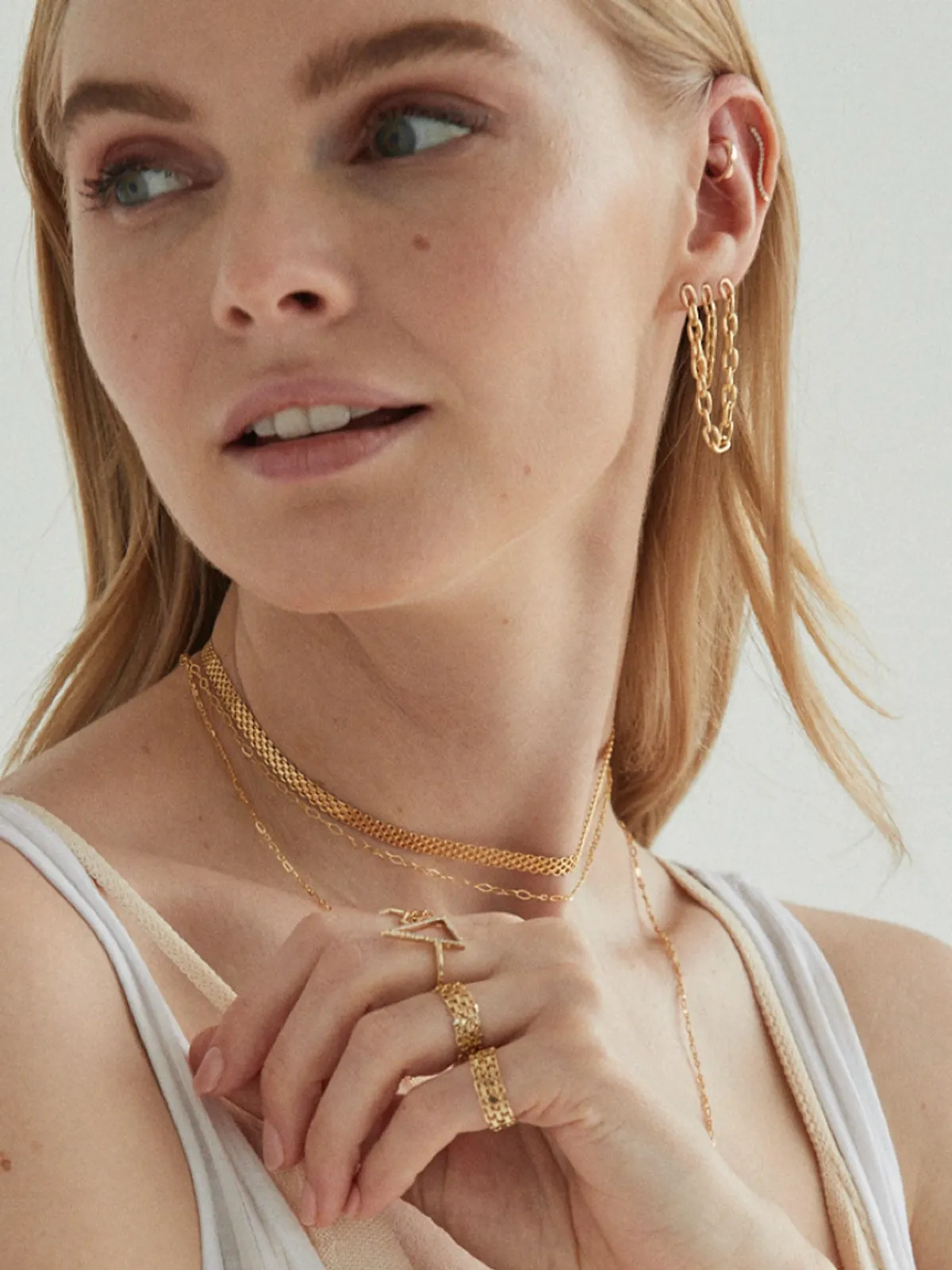 KBH Jewels Double Chain Link Crawler