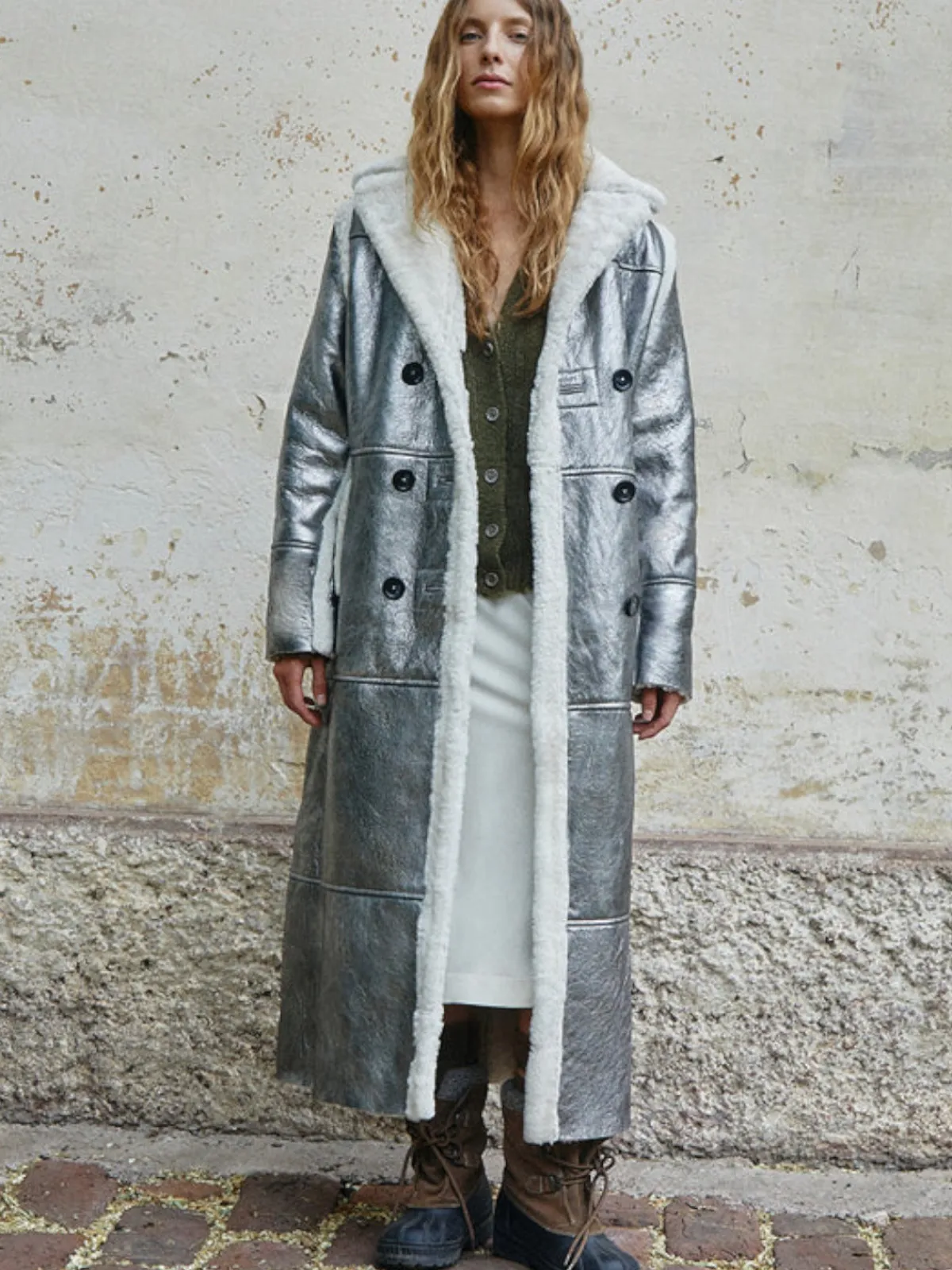 Melina Pinedo Neon Long Coat