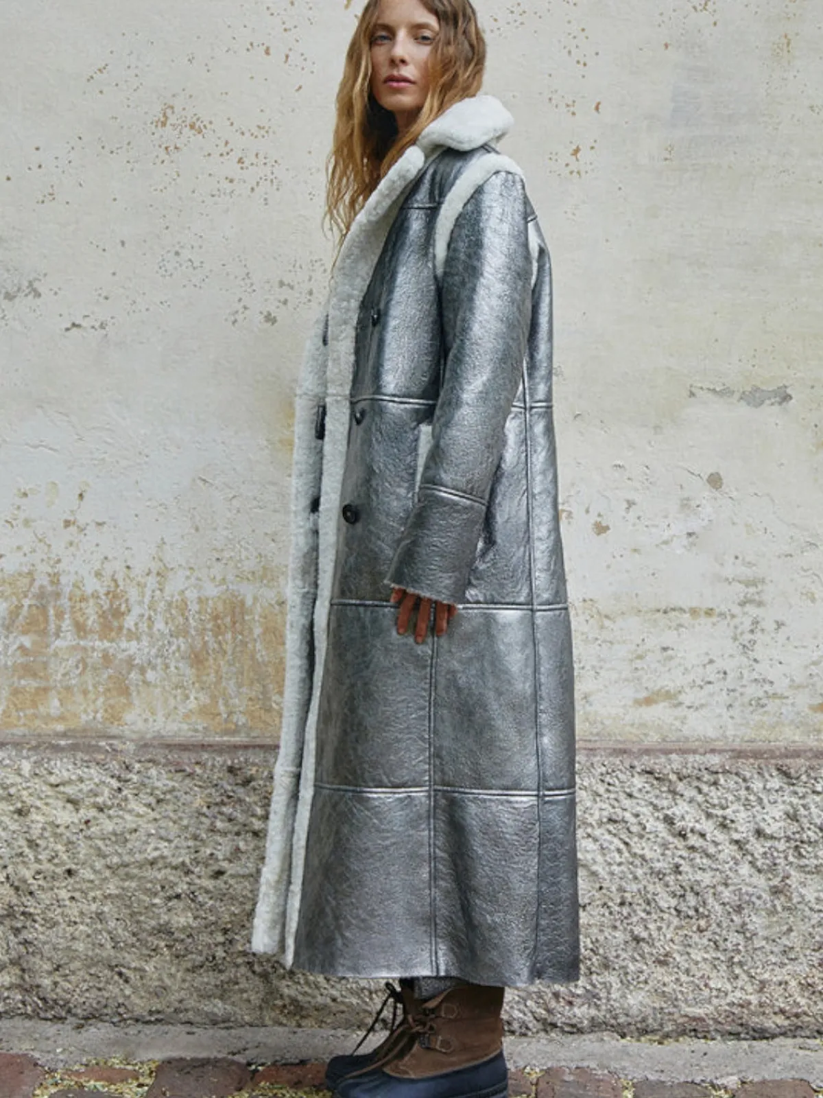 Melina Pinedo Neon Long Coat