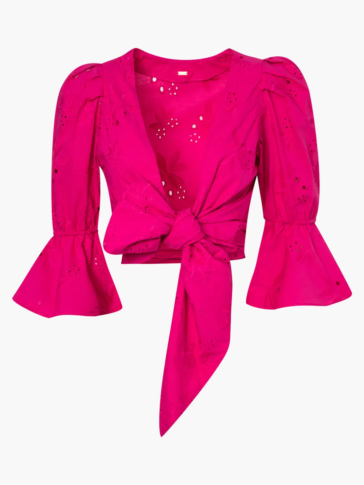 Juan de Dios Salsa Cotton Eyelet Shirt