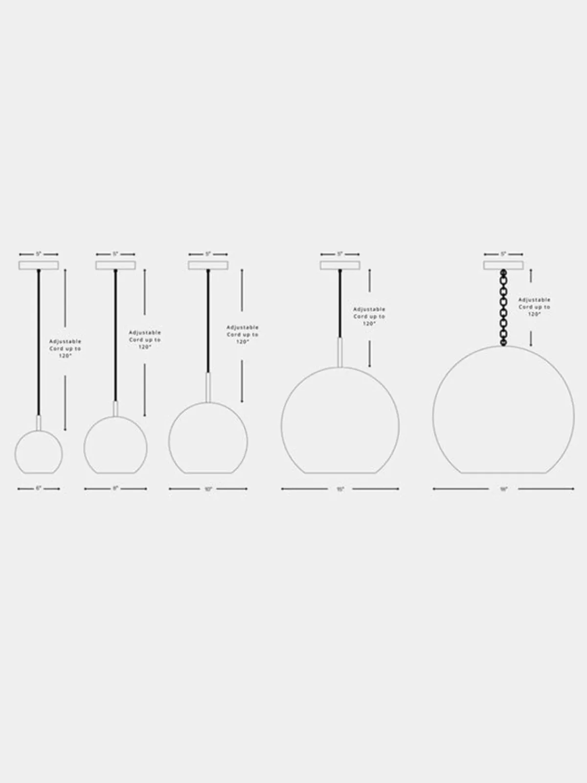 Dounia Najma Trellis Globe Pendant Light