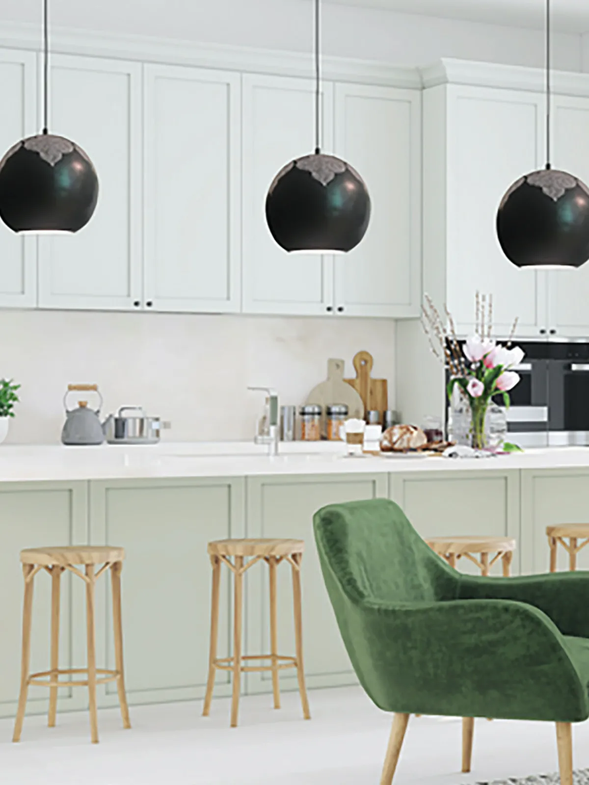 Dounia Najma Trellis Globe Pendant Light