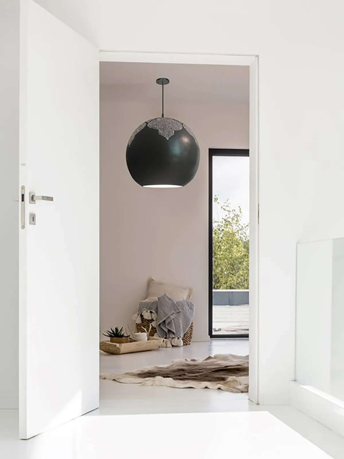 Dounia Najma Trellis Globe Pendant Light