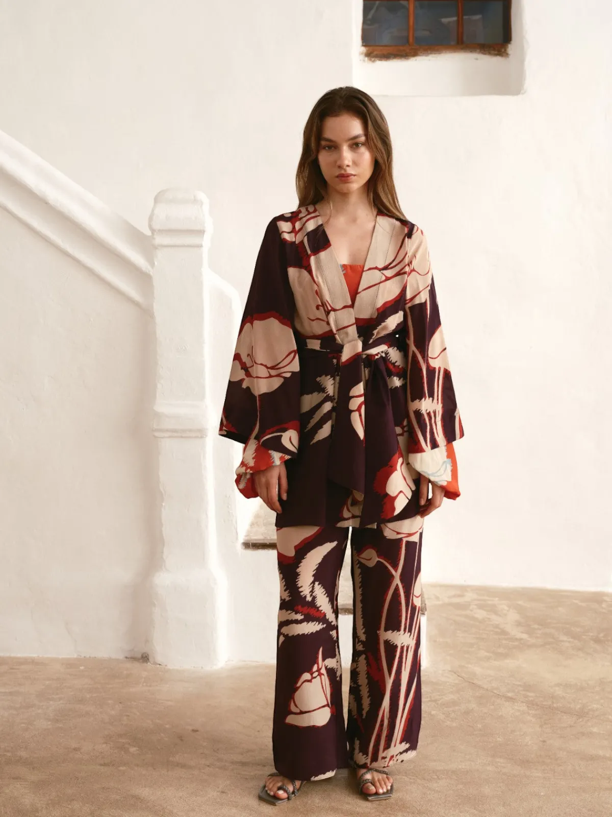 Juan de Dios Joaquina Crepe Chine Mini Tunic